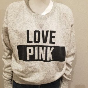 Love pink Victoria Secret gray women sweatshirt XS